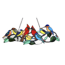 Load image into Gallery viewer, RADIANCE goods Animal Stained Glass Window Panel 10&quot;x27&quot;
