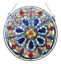 Load image into Gallery viewer, RADIANCE goods Victorian Stained Glass Window Panel 20&quot;x20&quot;
