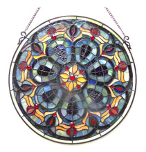 Load image into Gallery viewer, RADIANCE goods Victorian Stained Glass Window Panel 20&quot;x20&quot;
