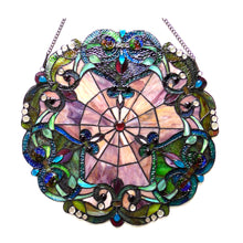 Load image into Gallery viewer, RADIANCE goods Victorian Stained Glass Window Panel 20&quot;x20&quot;
