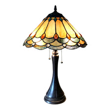 Load image into Gallery viewer, RADIANCE goods Tiffany-Style 2 Light Victorian Table Lamp 15&quot; Shade
