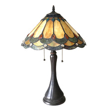 Load image into Gallery viewer, RADIANCE goods Tiffany-Style 2 Light Victorian Table Lamp 15&quot; Shade

