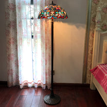 Load image into Gallery viewer, RADIANCE goods Victorian 2 Light Floor Lamp 18&quot; Shade
