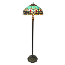 Load image into Gallery viewer, RADIANCE goods Victorian 2 Light Floor Lamp 18&quot; Shade
