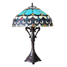 Load image into Gallery viewer, RADIANCE goods Tiffany-Style 2 Light Victorian Table Lamp 18&quot; Shade
