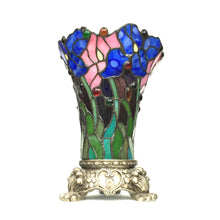 Load image into Gallery viewer, RADIANCE goods Tiffany-Style 1 Light Floral Table Lamp 11&quot; Tall
