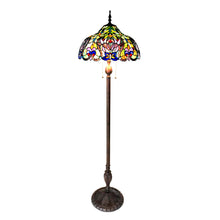 Load image into Gallery viewer, RADIANCE goods Victorian 3 Light Floor Lamp 18&quot; Shade
