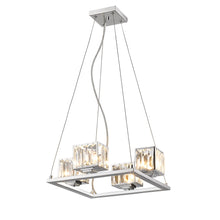 Load image into Gallery viewer, RADIANCE goods Contemporary 4 Light Chrome Chandelier 16&quot; Wide

