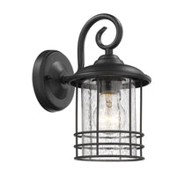 Load image into Gallery viewer, RADIANCE goods Transitional 1 Light Black Outdoor Wall Sconce 10&quot; Height, 2-pack
