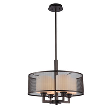 Load image into Gallery viewer, RADIANCE goods Transitional-Style 4 Light Rubbed Bronze Ceiling Pendant 19&quot; Wide
