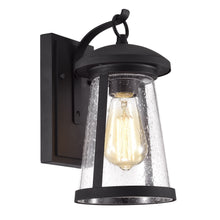 Load image into Gallery viewer, RADIANCE goods Transitional 1 Light Textured Black Outdoor Wall Sconce 11&quot; Height
