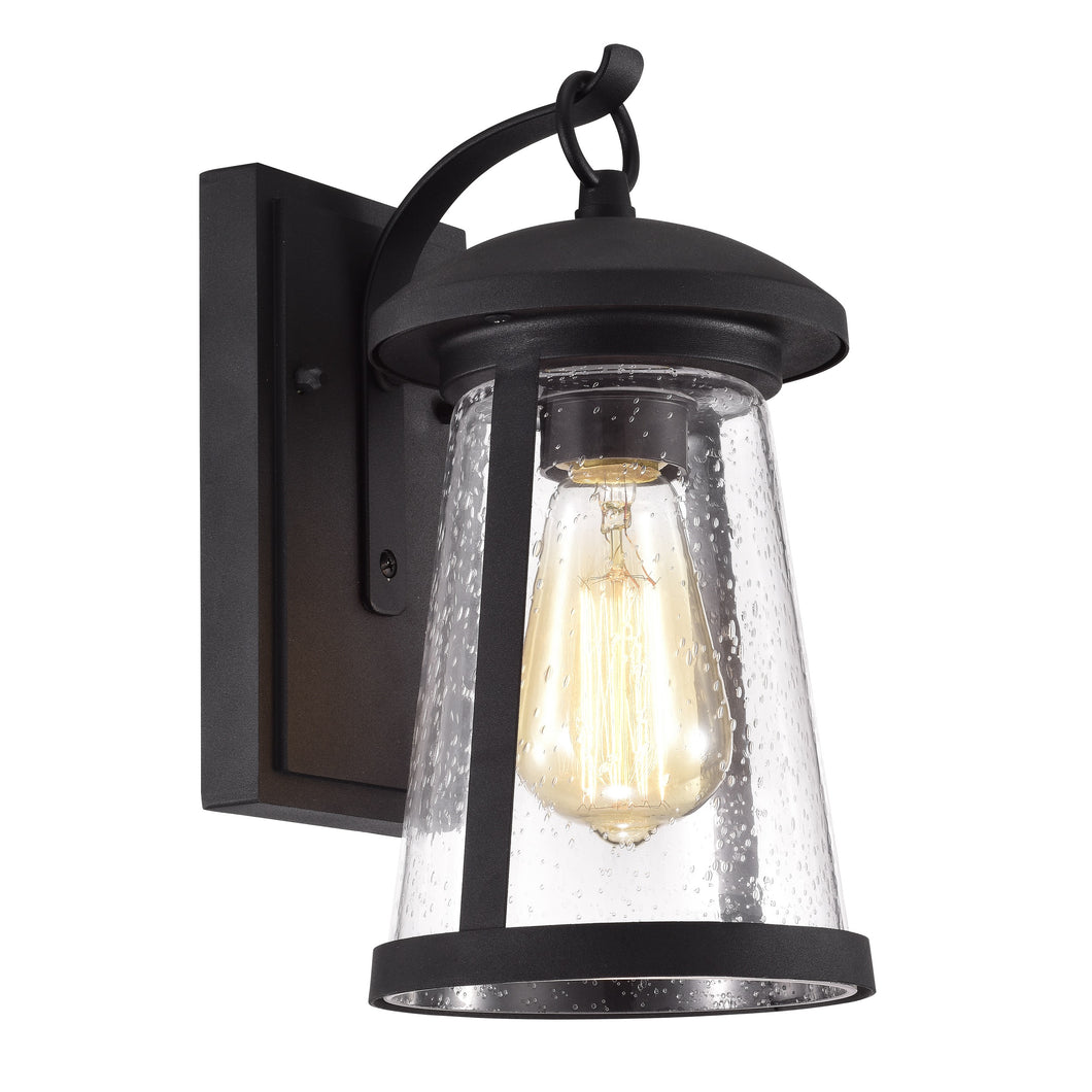 RADIANCE goods Transitional 1 Light Textured Black Outdoor Wall Sconce 11