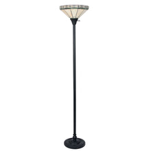 Load image into Gallery viewer, RADIANCE goods Tiffany-Style Mission Blackish Bronze 1 Light Torchiere Lamp 14&quot; Shade/69&quot; Tall
