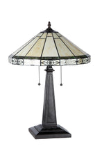 Load image into Gallery viewer, RADIANCE goods Tiffany-Style 2 Light Mission Table Lamp 16&quot; Shade
