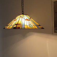 Load image into Gallery viewer, RADIANCE goods Mission-Style 2 Light Inverted Ceiling Pendant 16&quot; Shade
