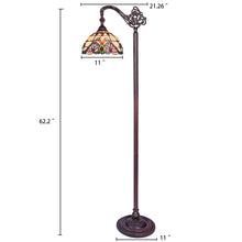 Load image into Gallery viewer, RADIANCE goods Mission 1 Light Reading Floor Lamp 11&quot; Shade
