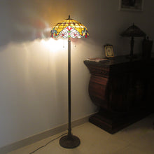 Load image into Gallery viewer, RADIANCE goods Victorian 2 Light Floor Lamp 18&quot; Shade
