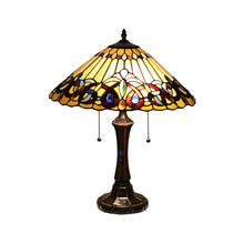 Load image into Gallery viewer, RADIANCE goods Tiffany-Style 2 Light Victorian Table Lamp 16&quot; Shade
