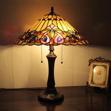 Load image into Gallery viewer, RADIANCE goods Tiffany-Style 2 Light Victorian Table Lamp 16&quot; Shade
