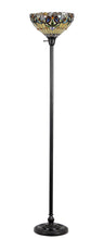 Load image into Gallery viewer, RADIANCE goods Victorian 1 Light Torchiere Floor Lamp 14&quot; Shade
