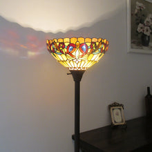 Load image into Gallery viewer, RADIANCE goods Victorian 1 Light Torchiere Floor Lamp 14&quot; Shade
