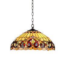 Load image into Gallery viewer, RADIANCE goods Victorian-Style 2 Light Inverted Ceiling Pendent 18&quot; Shade
