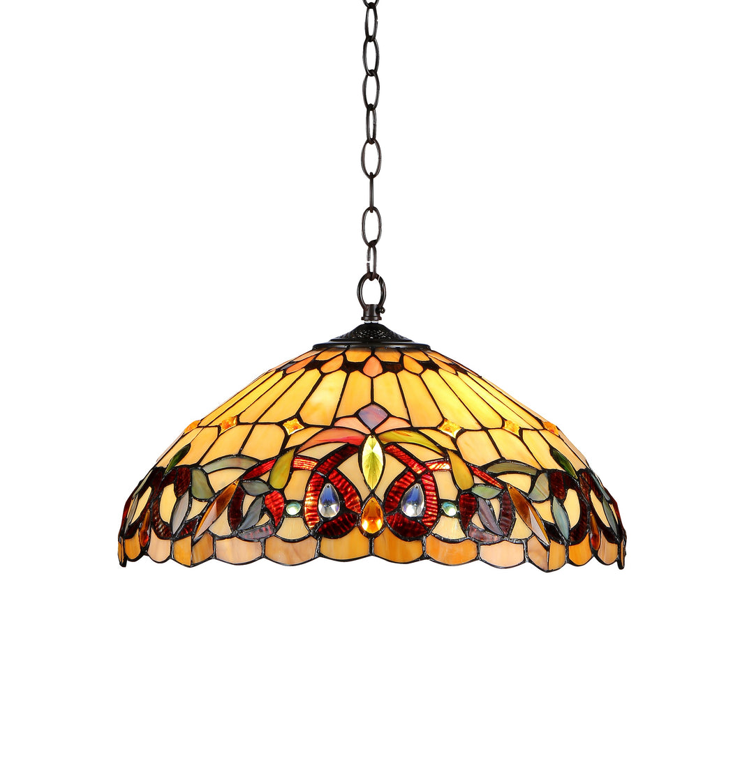 RADIANCE goods Victorian-Style 2 Light Inverted Ceiling Pendent 18