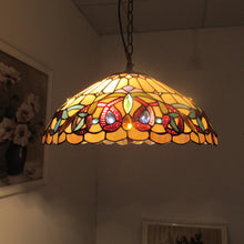 Load image into Gallery viewer, RADIANCE goods Victorian-Style 2 Light Inverted Ceiling Pendent 18&quot; Shade
