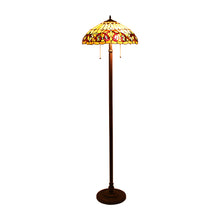 Load image into Gallery viewer, RADIANCE goods Victorian 2 Light Floor Lamp 18&quot; Shade
