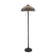 Load image into Gallery viewer, RADIANCE goods Victorian 2 Light Floor Lamp 18&quot; Shade
