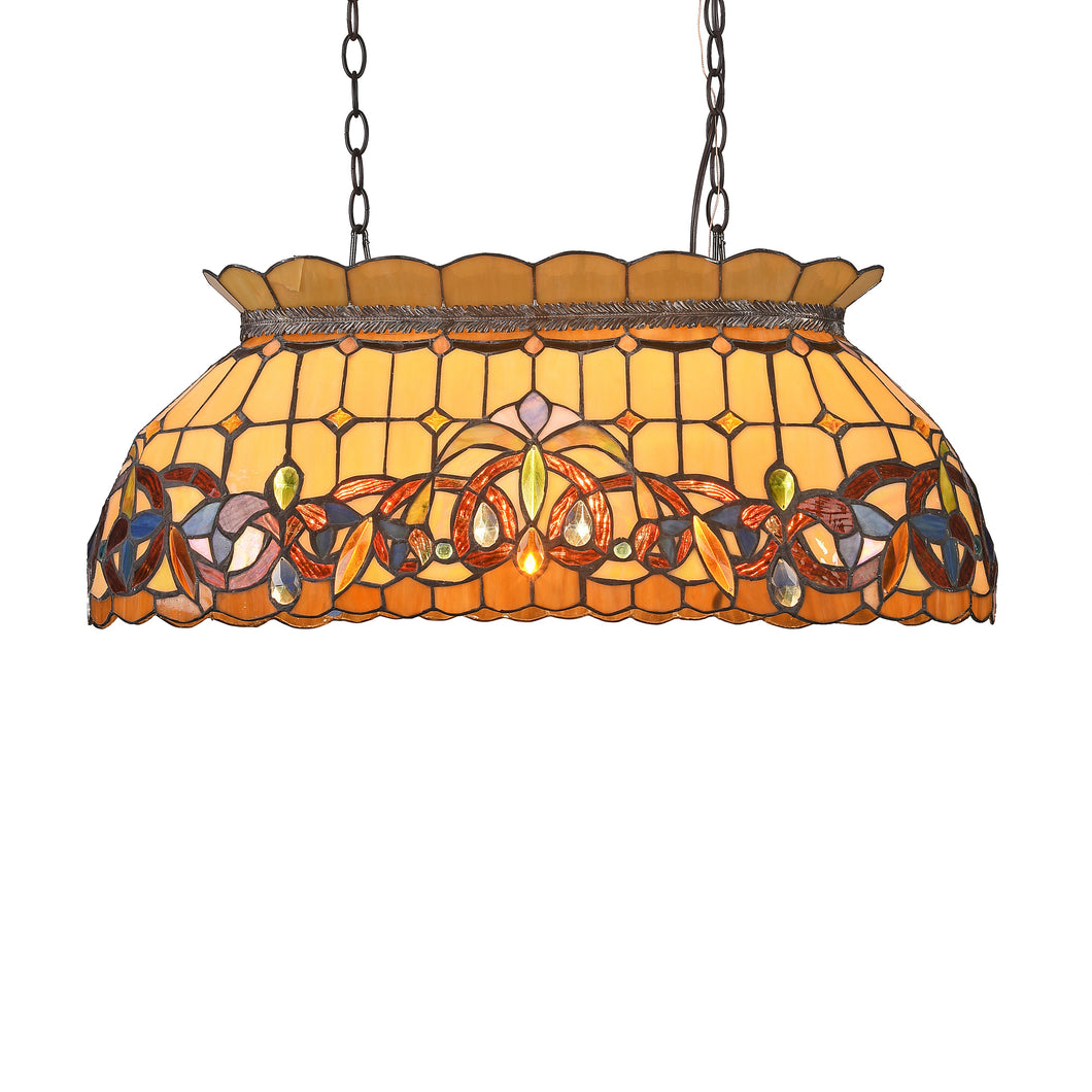 RADIANCE goods Victorian 3 Light Dark Bronze Island Pendant 28