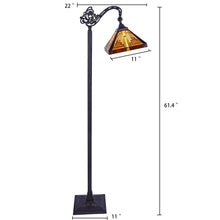 Load image into Gallery viewer, RADIANCE goods Mission 1 Light Reading Floor Lamp 11&quot; Shade
