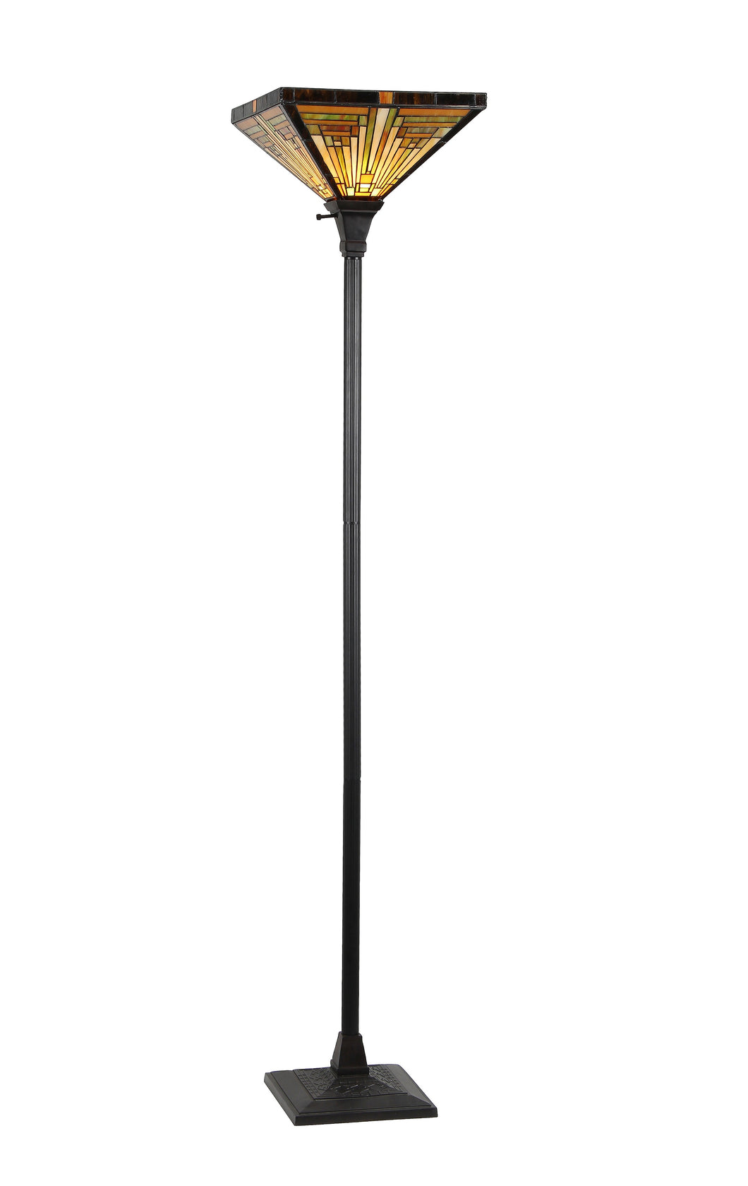 RADIANCE goods Mission 1 Light Torchiere Floor Lamp 14