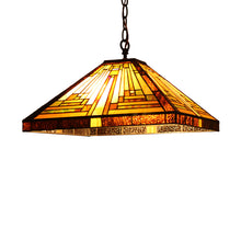 Load image into Gallery viewer, RADIANCE goods Mission-Style 2 Light Inverted Ceiling Pendant 16&quot; Shade
