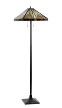 Load image into Gallery viewer, RADIANCE goods Mission 2 Light Floor Lamp 18&quot; Shade
