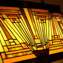 Load image into Gallery viewer, RADIANCE goods Mission 3 Light Blackish Bronze Island Pendant 28&quot; Wide
