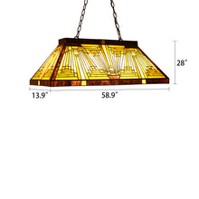 Load image into Gallery viewer, RADIANCE goods Mission 3 Light Blackish Bronze Island Pendant 28&quot; Wide
