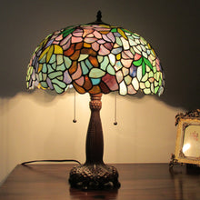 Load image into Gallery viewer, RADIANCE goods Tiffany-Style 2 Light Wisteria Table Lamp 16&quot; Shade
