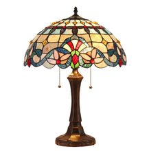 Load image into Gallery viewer, RADIANCE goods Tiffany-Style 2 Light Victorian Table Lamp 16&quot; Shade
