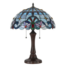 Load image into Gallery viewer, RADIANCE goods Tiffany-Style 2 Light Victorian Table Lamp 16&quot; Shade
