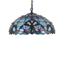 Load image into Gallery viewer, RADIANCE goods Victorian-Style 2 Light Inverted Ceiling Pendant 18&quot; Shade
