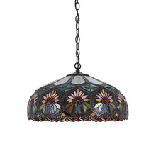Load image into Gallery viewer, RADIANCE goods Floral-Style 2 Light Inverted Ceiling Pendant 18&quot; Shade
