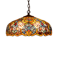 Load image into Gallery viewer, RADIANCE goods Victorian-Style 2 Light Inverted Ceiling Pendant 18&quot; Shade
