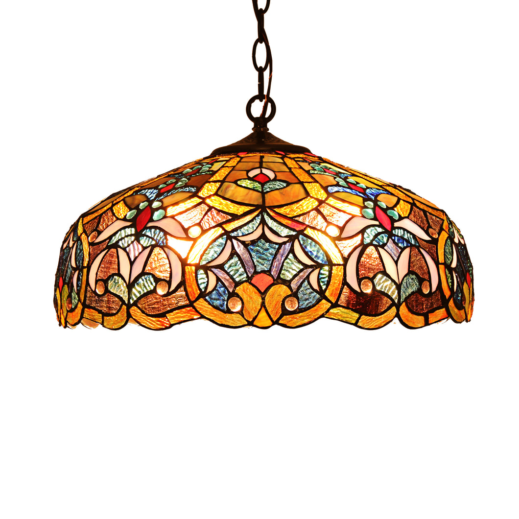 RADIANCE goods Victorian-Style 2 Light Inverted Ceiling Pendant 18