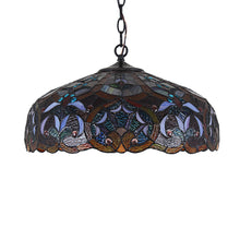 Load image into Gallery viewer, RADIANCE goods Victorian-Style 2 Light Inverted Ceiling Pendant 18&quot; Shade
