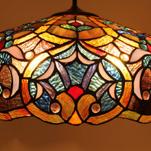 Load image into Gallery viewer, RADIANCE goods Victorian-Style 2 Light Inverted Ceiling Pendant 18&quot; Shade
