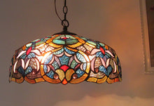 Load image into Gallery viewer, RADIANCE goods Victorian-Style 2 Light Inverted Ceiling Pendant 18&quot; Shade
