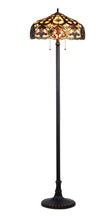 Load image into Gallery viewer, RADIANCE goods Victorian 2 Light Floor Lamp 18&quot; Shade
