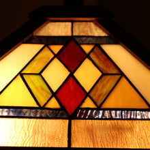 Load image into Gallery viewer, RADIANCE goods Mission-Style 3 Light Double Lit Wooden Table Lamp 15&quot; Shade
