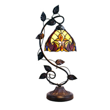 Load image into Gallery viewer, RADIANCE goods Victorian Tiffany-Syle Dark Bronze 1 Light Accent Table Lamp 8&quot; Wide
